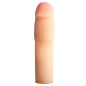Телесная насадка-удлинитель на пенис PERFORMANCE 1.5INCH COCK XTENDER - 16 см. - Blush Novelties - во Владивостоке купить с доставкой