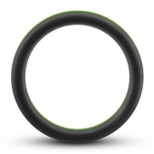Черно-зеленое эрекционное кольцо Silicone Go Pro Cock Ring - Blush Novelties - во Владивостоке купить с доставкой