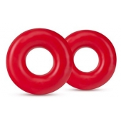 Набор из 2 красных эрекционных колец DONUT RINGS OVERSIZED - Blush Novelties - во Владивостоке купить с доставкой