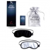 Набор из двух масок на глаза Soft Blindfold Twin Pack - Fifty Shades of Grey - купить с доставкой во Владивостоке