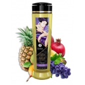 Массажное масло Libido Exotic Fruits с ароматом экзотических фруктов - 240 мл. - Shunga - купить с доставкой во Владивостоке