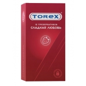 Презервативы Torex  Сладкая любовь  с ароматом клубники - 12 шт. - Torex - купить с доставкой во Владивостоке
