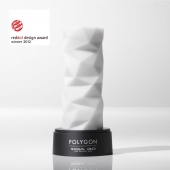 Белый 3D мастурбатор POLYGON - Tenga - во Владивостоке купить с доставкой