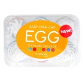 Набор из 6 мастурбаторов Tenga EGG Easy Beat с различным рельефом - Tenga - во Владивостоке купить с доставкой