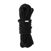 Черная веревка для шибари DELUXE BONDAGE ROPE - 5 м. - Dream Toys - купить с доставкой во Владивостоке