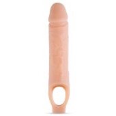 Телесный реалистичный фаллоудлинитель 10 Inch Silicone Cock Sheath Penis Extender - 25,4 см. - Blush Novelties - во Владивостоке купить с доставкой