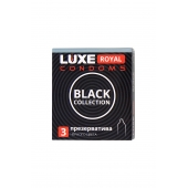 Черные презервативы LUXE Royal Black Collection - 3 шт. - Luxe - купить с доставкой во Владивостоке