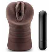 Коричневый мастурбатор-вагина Hot Chocolate Brianna - Blush Novelties - во Владивостоке купить с доставкой