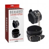 Черные наручники Be good Wrist Cuffs - Chisa - купить с доставкой во Владивостоке