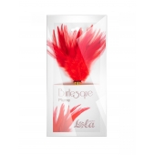 Красный перьевой тиклер Plume - 23 см. - Lola Lingerie - купить с доставкой во Владивостоке