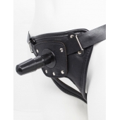 Черный пояс для насадок CLASS STRAP Restyling - LOVETOY (А-Полимер) - купить с доставкой во Владивостоке