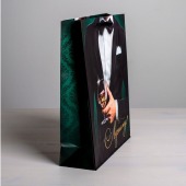 Бумажный пакет «Лучшему!» - 23 х 27 см. - Сима-Ленд - купить с доставкой во Владивостоке