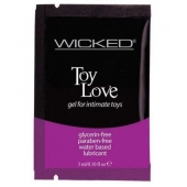 Лубрикант на водной основе для использования с игрушками WICKED Toy Love - 3 мл. - Wicked - купить с доставкой во Владивостоке