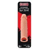 Телесная насадка EXTENDER WITH BALL STRAP 6.5 - 17 см. - Dream Toys - во Владивостоке купить с доставкой