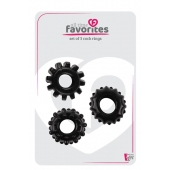 Набор из 3 черных эрекционных колец SET OF 3 COCKRINGS - Dream Toys - во Владивостоке купить с доставкой