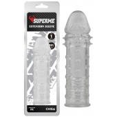 Прозрачная реалистичная насадка на пенис Extra Texture Sleeve - 16,2 см. - Chisa - во Владивостоке купить с доставкой