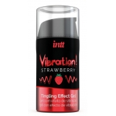Жидкий интимный гель с эффектом вибрации Vibration! Strawberry - 15 мл. - INTT - купить с доставкой во Владивостоке