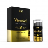 Жидкий интимный гель с эффектом вибрации Vibration! Vodka Energy - 15 мл. - INTT - купить с доставкой во Владивостоке
