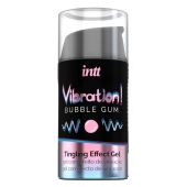 Жидкий интимный гель с эффектом вибрации Vibration! Bubble Gum - 15 мл. - INTT - купить с доставкой во Владивостоке