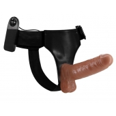 Страпон на трусиках с вибрацией Ultra Passionate Harness - 16 см. - Baile - купить с доставкой во Владивостоке