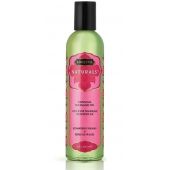 Массажное масло Naturals Strawberry Dreams с ароматом клубники - 236 мл. - Kama Sutra - купить с доставкой во Владивостоке