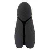 Черный силиконовый вибромастурбатор с нагревом Masturbator with 2 Functions - Orion - во Владивостоке купить с доставкой