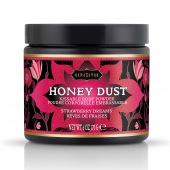 Пудра для тела Honey Dust Body Powder с ароматом клубники - 170 гр. - Kama Sutra - купить с доставкой во Владивостоке