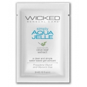 Гель-лубрикант Simply Aqua Jelle - 3 мл. - Wicked - купить с доставкой во Владивостоке