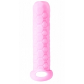 Розовый фаллоудлинитель Homme Long - 13,5 см. - Lola Games - во Владивостоке купить с доставкой