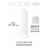 Белый фаллоудлинитель Homme Wide - 13 см. - Lola Games - во Владивостоке купить с доставкой