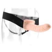 Полый страпон 8  Hollow Strap-On телесного цвета - 19 см. - Pipedream - купить с доставкой во Владивостоке