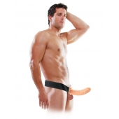 Полый страпон 8  Hollow Strap-On телесного цвета - 19 см. - Pipedream - купить с доставкой во Владивостоке
