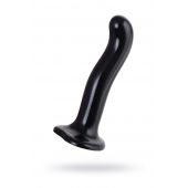 Черный стимулятор для пар P G-Spot Dildo Size L - 19 см. - Strap-on-me - во Владивостоке купить с доставкой