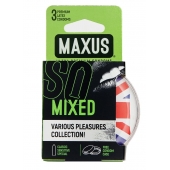 Презервативы в пластиковом кейсе MAXUS AIR Mixed - 3 шт. - Maxus - купить с доставкой во Владивостоке