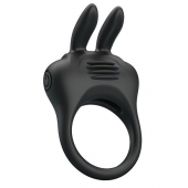 Черное эрекционное кольцо с вибрацией Davion - Baile - во Владивостоке купить с доставкой