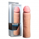 Телесная фаллическая насадка на пенис Magnum Xtender - 23 см. - Blush Novelties - во Владивостоке купить с доставкой