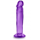 Фиолетовый анальный фаллоимитатор Sweet N Small 6 Inch Dildo With Suction Cup - 16,5 см. - Blush Novelties