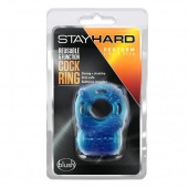 Голубое эрекционное виброкольцо Reusable 5 Function Cock Ring - Blush Novelties - во Владивостоке купить с доставкой