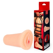 Реалистичный мастурбатор-вагина телесного цвета с вибрацией - Bior toys - во Владивостоке купить с доставкой