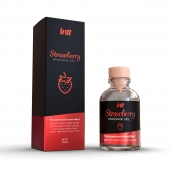 Массажный гель с ароматом клубники Strawberry - 30 мл. - INTT - купить с доставкой во Владивостоке