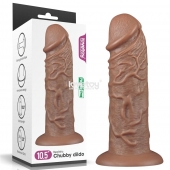 Коричневый фаллоимитатор Cubby dildo - 26,6 см. - Lovetoy во Владивостоке Коричневый фаллоимитатор Cubby dildo - 26,6 см. - Lovetoy
