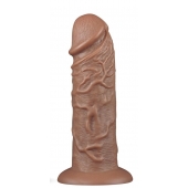 Коричневый фаллоимитатор Cubby dildo - 26,6 см. - Lovetoy во Владивостоке Коричневый фаллоимитатор Cubby dildo - 26,6 см. - Lovetoy