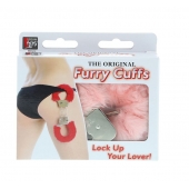 Металлические наручники с розовой меховой опушкой METAL HANDCUFF WITH PLUSH PINK - Dream Toys - купить с доставкой во Владивостоке