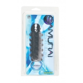 Дымчатая стимулирующая насадка с закрытой головкой SAMURAI PENIS SLEEVE BLACK - 14,5 см. - NMC - во Владивостоке купить с доставкой