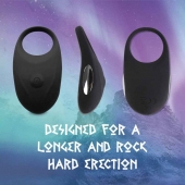 Черное эрекционное виброкольцо Thor Cockring - FeelzToys - во Владивостоке купить с доставкой