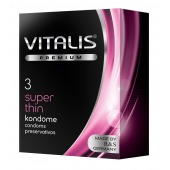 Ультратонкие презервативы VITALIS PREMIUM super thin - 3 шт. - Vitalis - купить с доставкой во Владивостоке