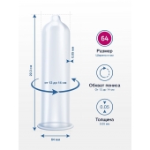 Презервативы MY.SIZE размер 64 - 10 шт. - My.Size - купить с доставкой во Владивостоке