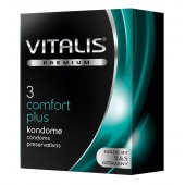 Контурные презервативы VITALIS PREMIUM comfort plus - 3 шт. - Vitalis - купить с доставкой во Владивостоке