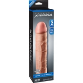Телесная насадка Fantasy X-tensions Perfect 2  Extension - 20,3 см. - Pipedream - во Владивостоке купить с доставкой