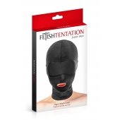Сплошная маска на голову с прорезью для рта - Fetish Tentation - купить с доставкой во Владивостоке